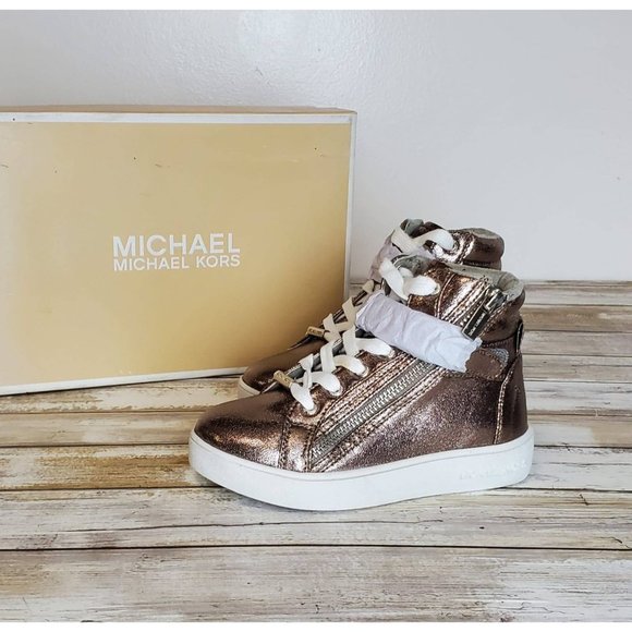 Michael Michael Kors Girls Ivy Rory High Top Sneakers - Picture 3 of 11
